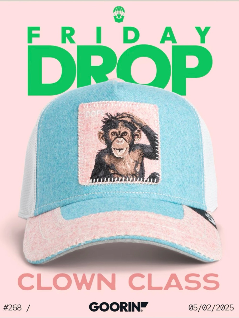 Goorin Bros. “CLOWN CLASS” Dope. Trucker Hat. Mesh SnapBack NWT